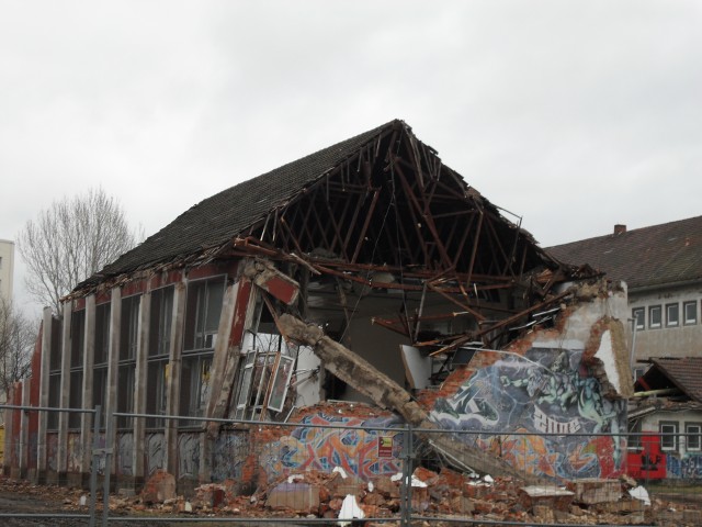 Abriss der Turnhalle