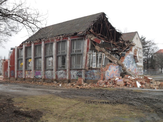 Abriss der Turnhalle